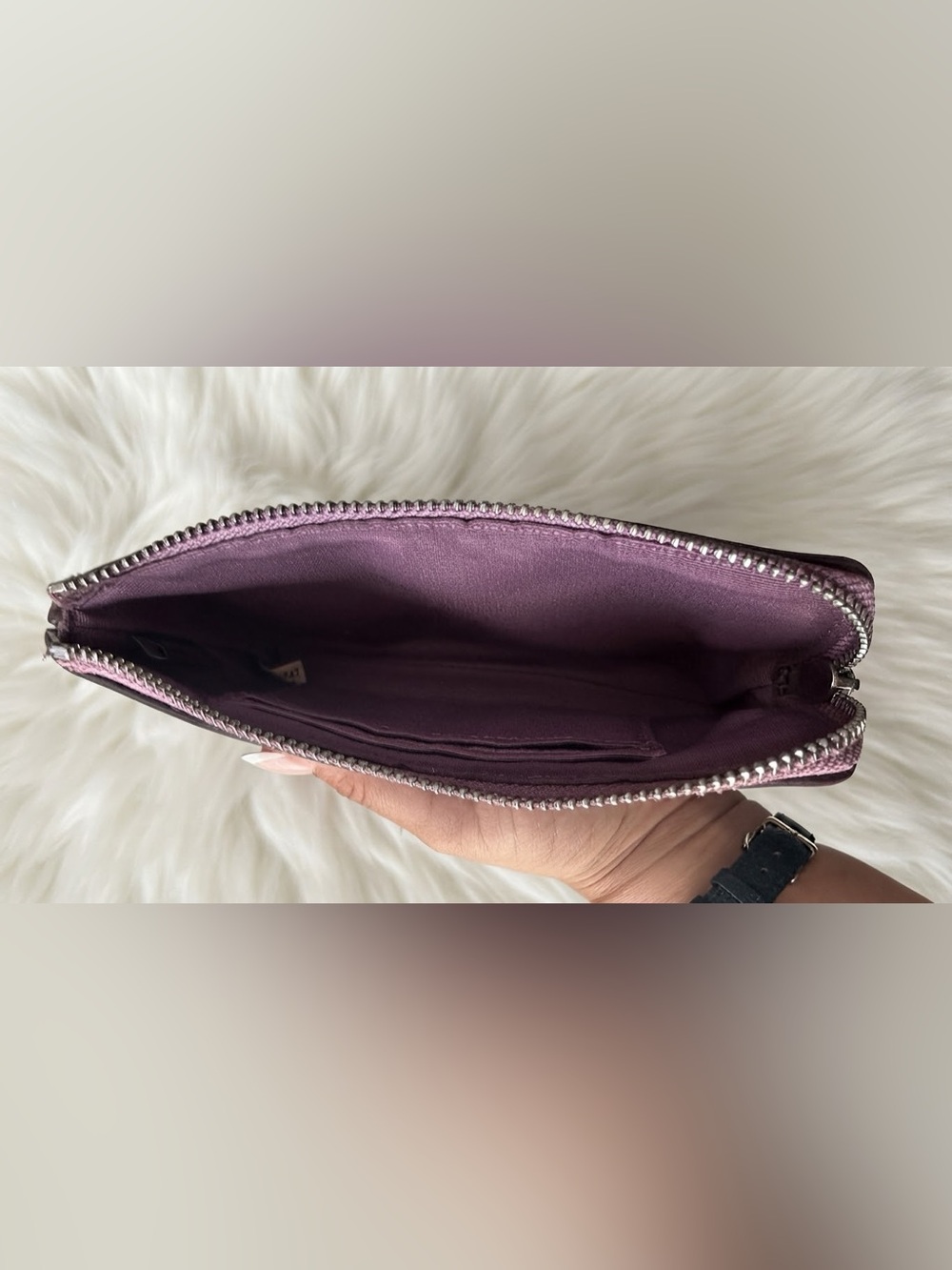 Coach Plaid Corner Zip Wristlet 2017 - Picture 5 of 5
